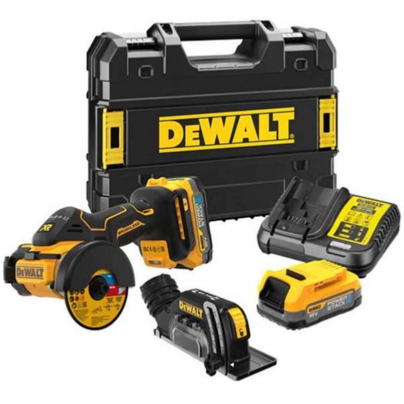 Dewalt - Meuleuse XR 18V 76mm + 2 batteries 1,7 Ah + chargeur + coffret TSTAK - DEWALT - DCS438E2T-QW - Imagen 1