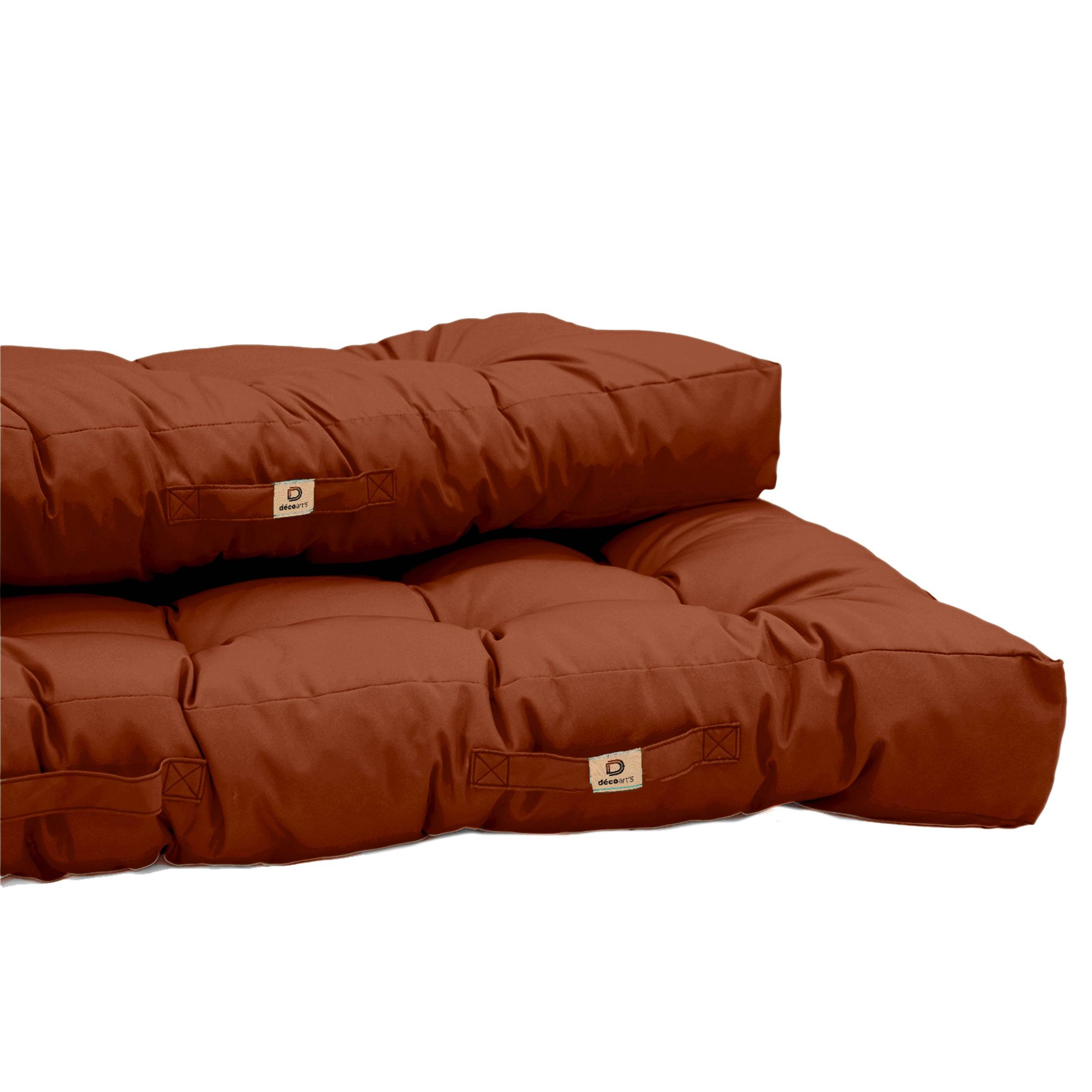 Coussins matelas pour palette 120X80X20 en polyester terracotta - Déco arts - Image 3