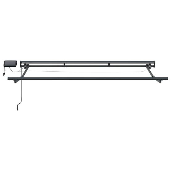 Store manuel avec LEDs Anthracite et blanc 2,5 x 2 m - PANGIVO - Jardiland