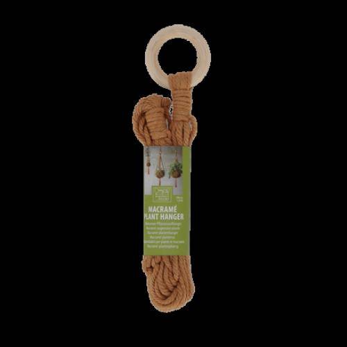 Esschert Design - Suspension pour plante en Macramé - L 14.5 x P 14.5 x H 58 - Image 1