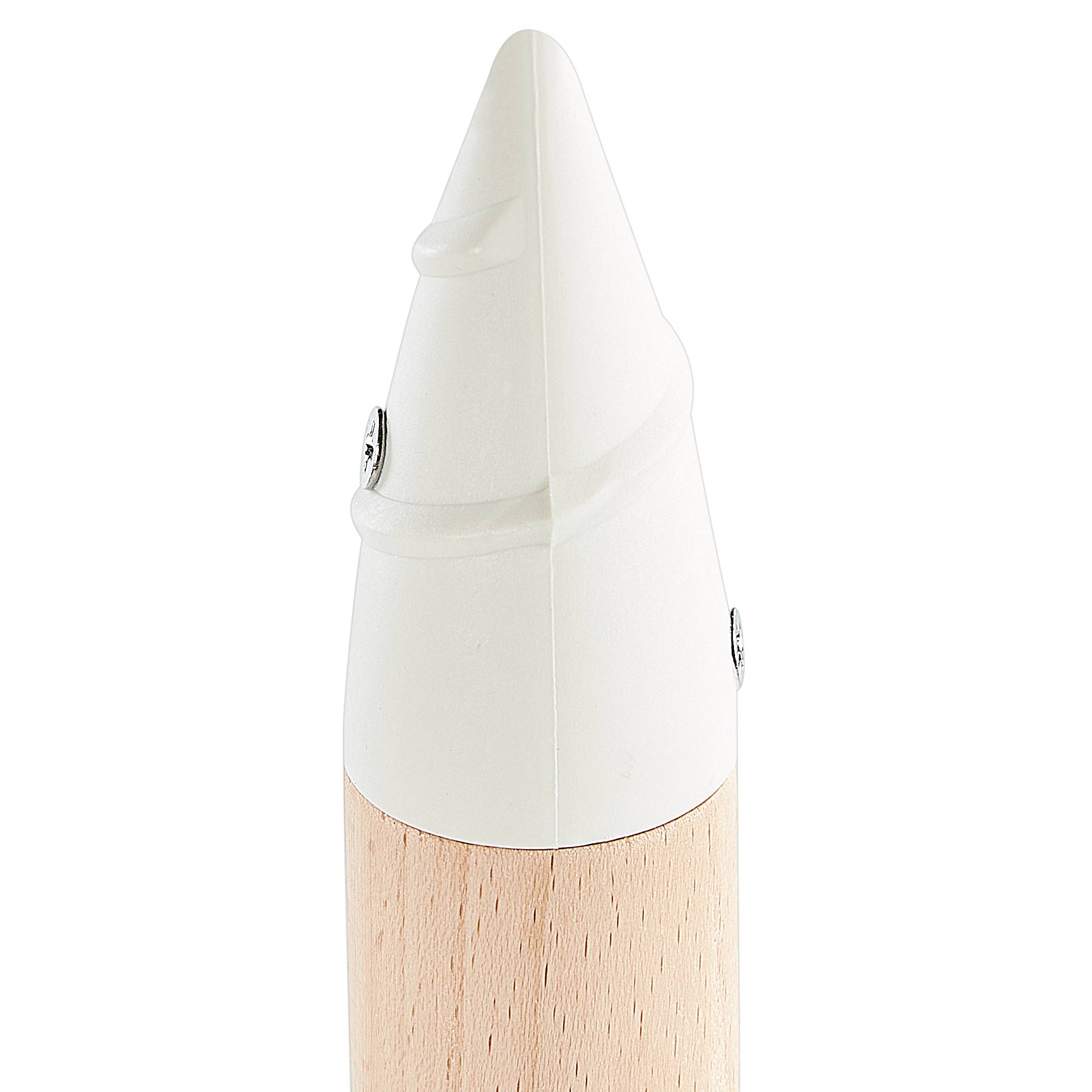 Beliani - Parasol de Jardin en Tissu Multicolore avec Mât en Bois ⌀ 150 cm Design Rétro Protection Extérieur Inclinable Résistant aux UV - Imagen 10