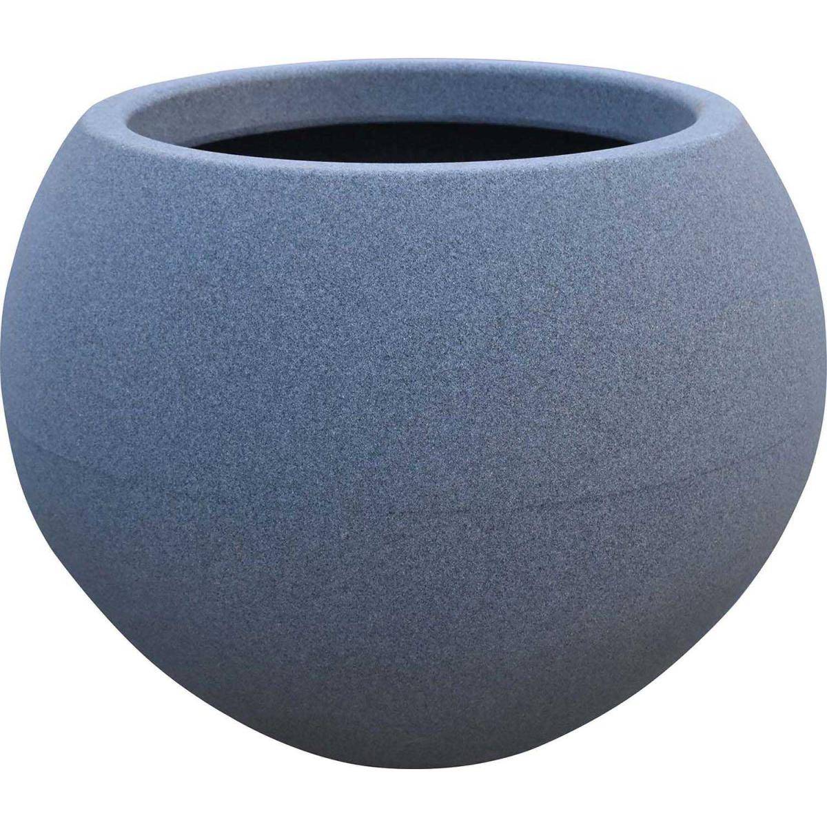 Roto - Jardinière ronde en polyéthylène gris Swing - Imagen 1