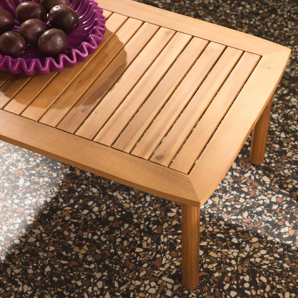 sweeek - Salon de jardin bois d'acacia et tissu beige 4 places - Koa | sweeek - Image 4