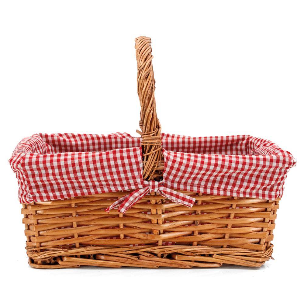 Aubry Gaspard - Panier rectangulaire en osier fendu "Campagne Chic" - Image 4