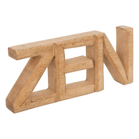 Objet déco Mot à poser ZEN en bois L 23 cm - Image 1