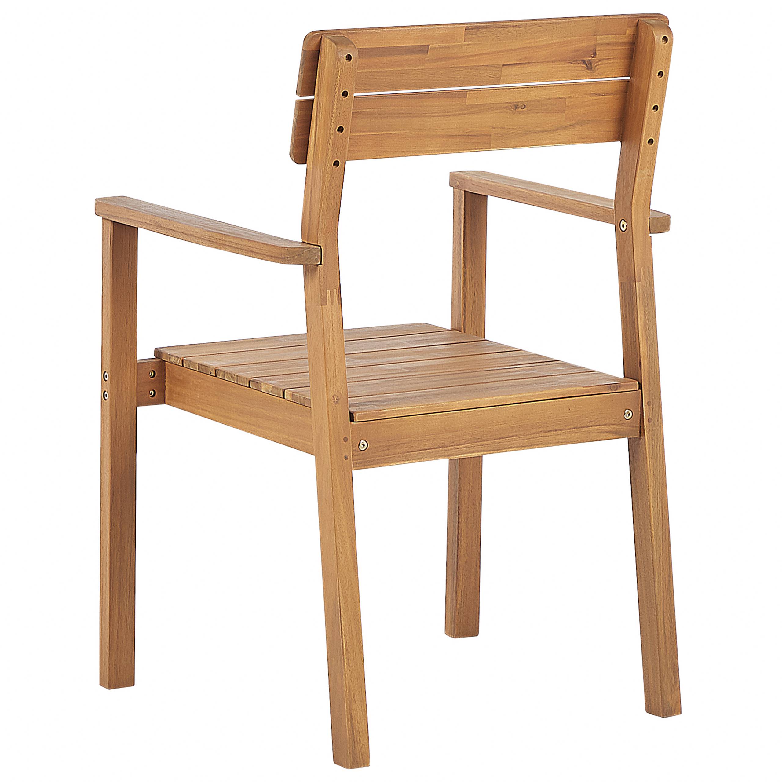 Beliani - Chaise de jardin Acacia Marron FORNELLI - Beliani - Imagen 6