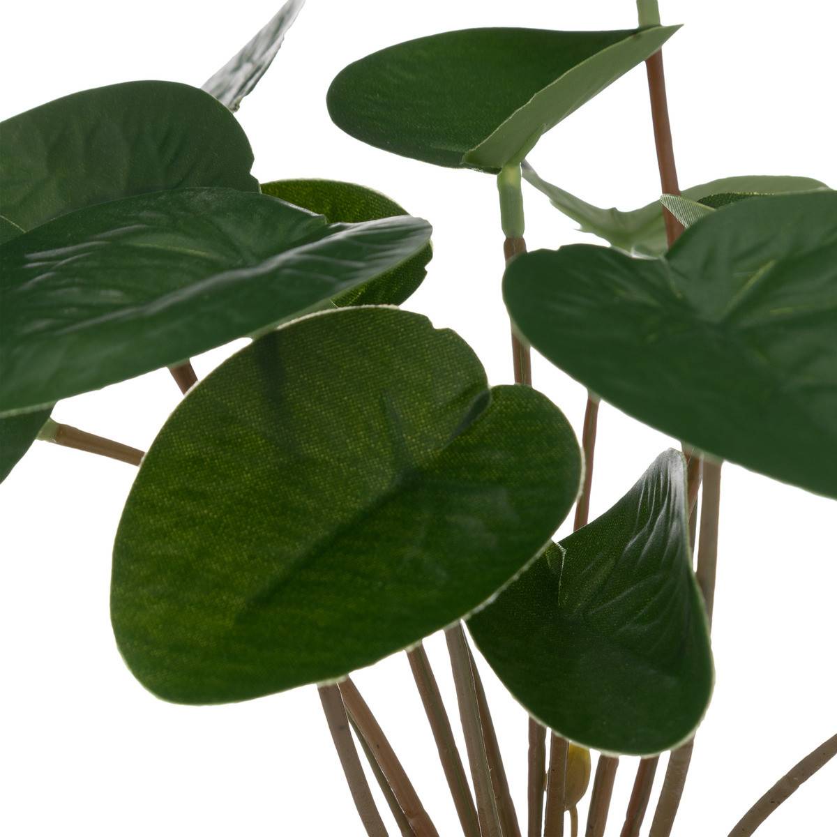 Plante artificielle pot en céramique Vert Foncé et Bambou H 26 cm - Imagen 2