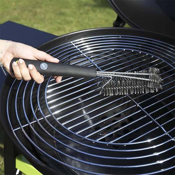 Cook in Garden - Brosse aimantée à deux têtes 37,4 cm avec manche soft touch pour barbecue et plancha Cook’in Garden - Imagen 3
