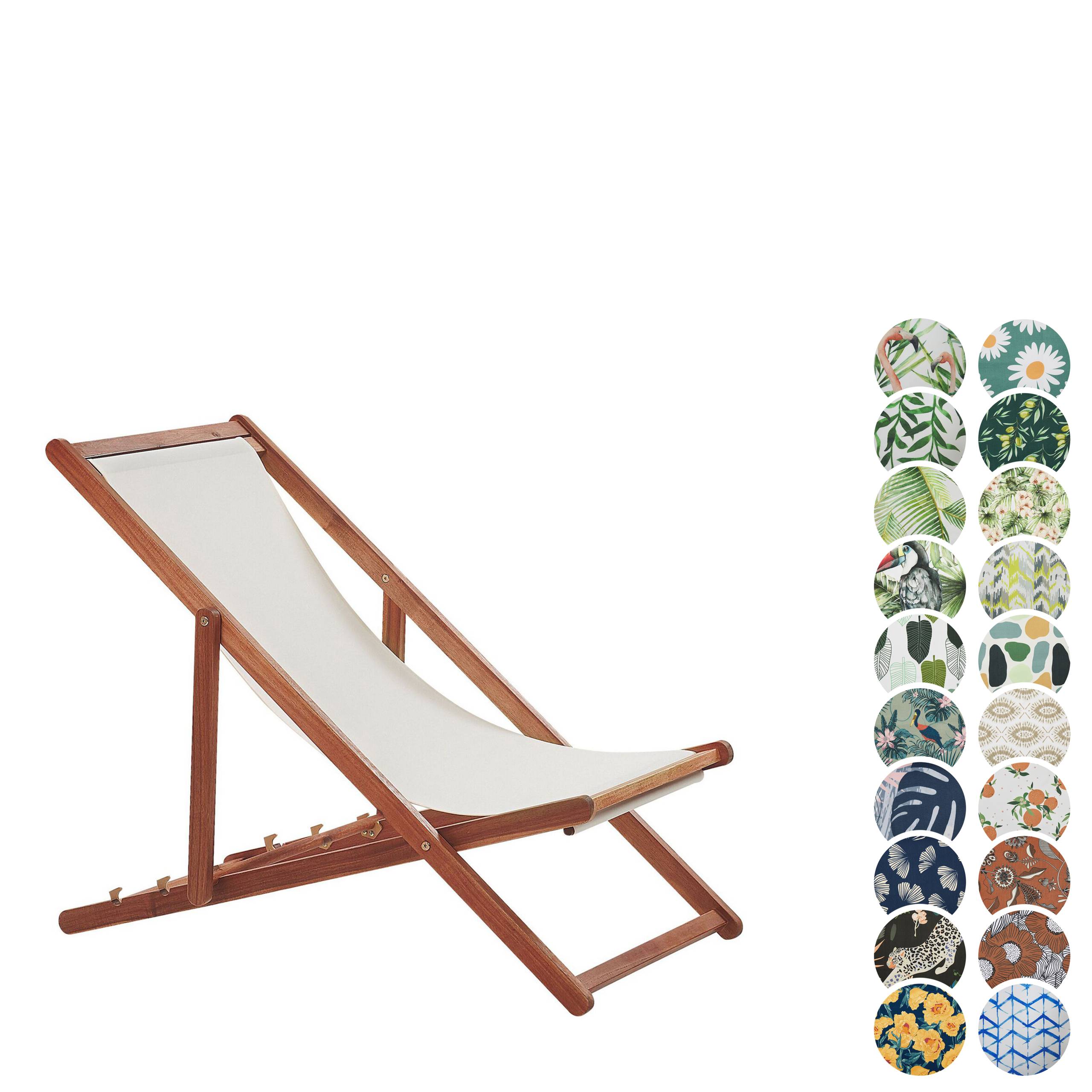 Beliani - Chaise longue Tissu Marron foncé ANZIO - Beliani - Imagen 4