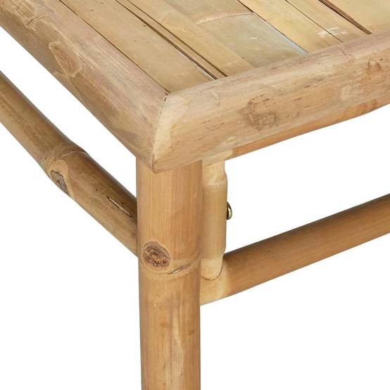 ComfortXL - Petit Salon de Jardin 2 Pièces en Bambou avec Table Basse pour Balcon ou Terrasse Taupe – ComfortXL Outdoor Living - Image 9