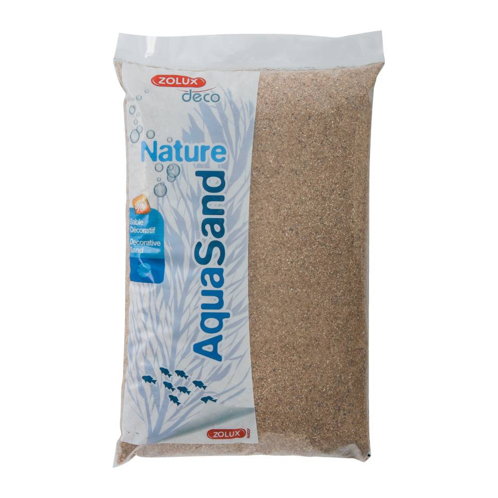 Zolux - Sol décoratif Aquasand naturel rivière 5kg (Lot de 3) - Imagen 3
