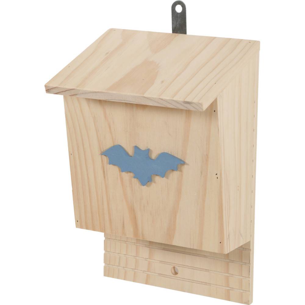 Animallparadise - animallparadise - Nichoir en bois, hauteur 28.5 cm, couleur aléatoire pour chauve-souris - Imagen 1