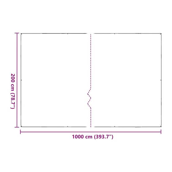 Vidaxl - Housse de protection plantes avec œillets 2x10 m polyéthylène vidaXL 3308689 - Image 3