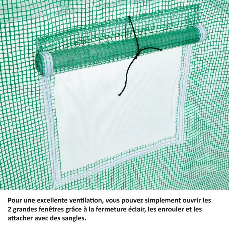 Serre de jardin 150x50x100cm  Mini Serre de jardin en Film avec Anneau de Fixation 0,5 m2 pour Jardin et Balcon - Image 2