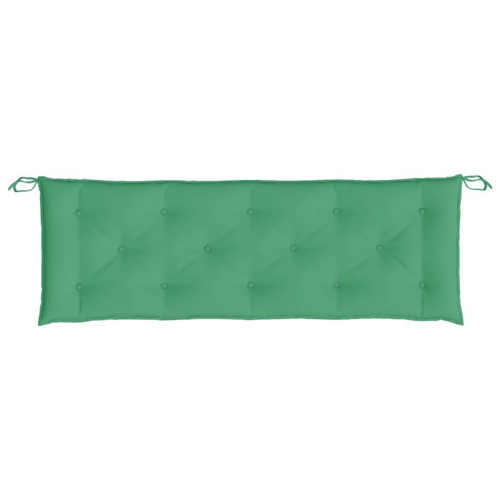 Coussin de banc de jardin vert 150x50x7 cm tissu oxford P124 - Image 4