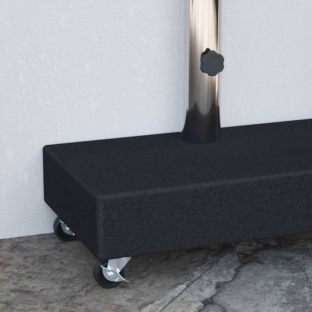 Vidaxl - Socle de parasol Noir 45x25x8 cm Granite vidaXL 313667 - Image 4