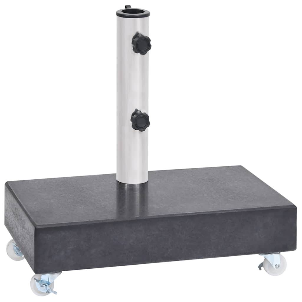 Vidaxl - Socle de parasol Noir 45x25x8 cm Granite vidaXL 313667 - Image 2