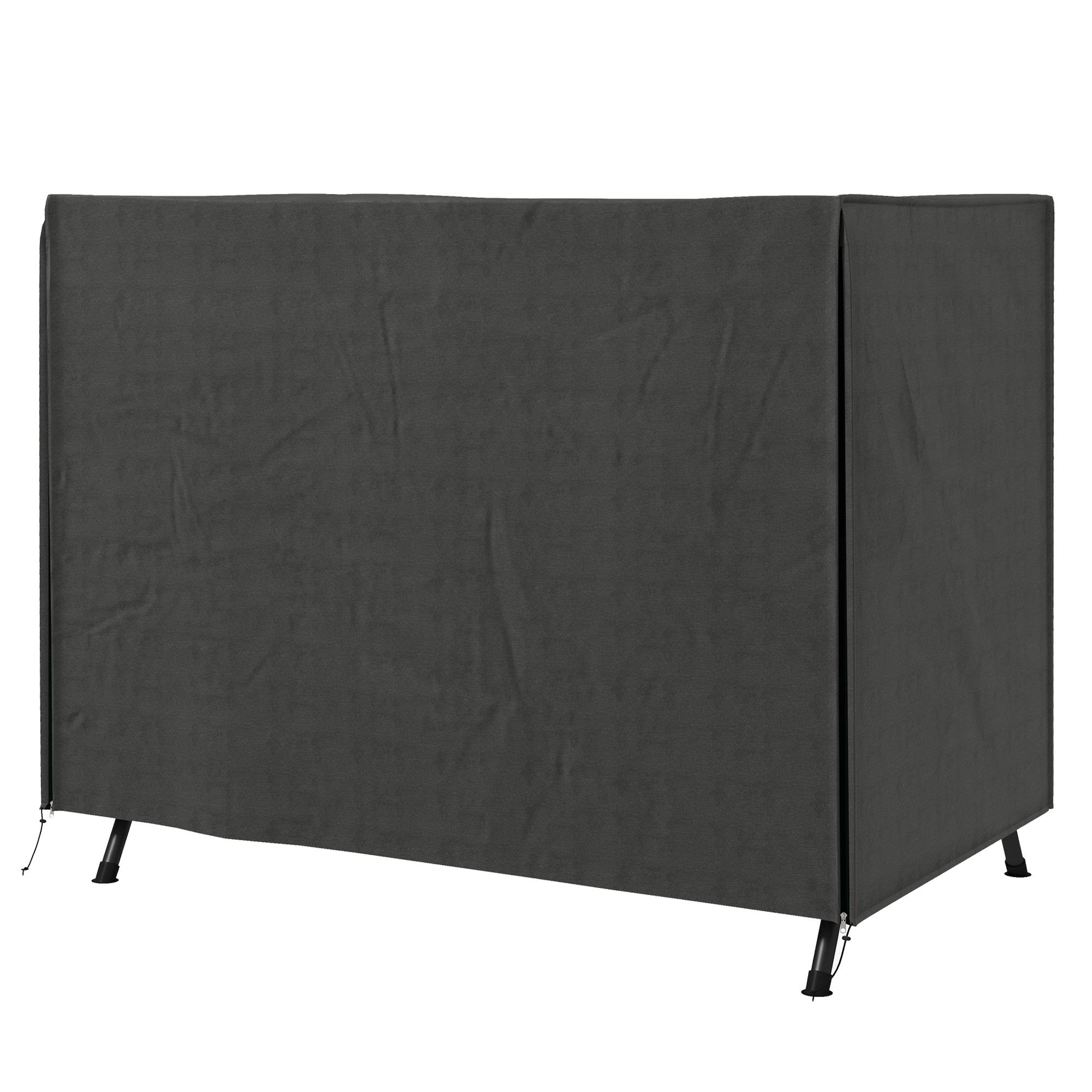 Housse protection balancelle jardin imperméable anti-UV gris foncé 205x124x164 cm - Image 2