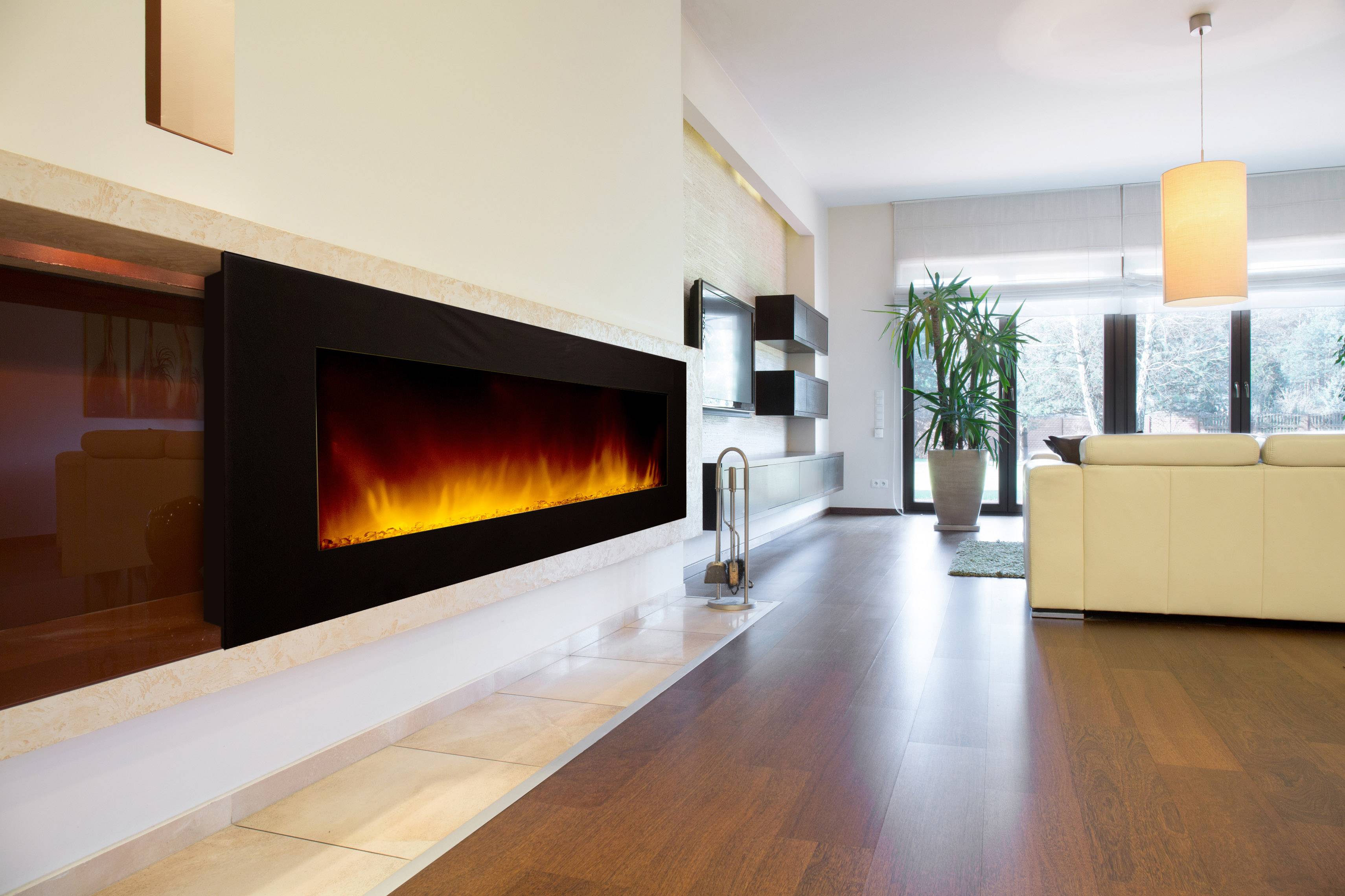 Cheminée électrique Murale Volcano 5XL Wifi 180 cm Effet Flammes LED Chemin'Arte - Imagen 5
