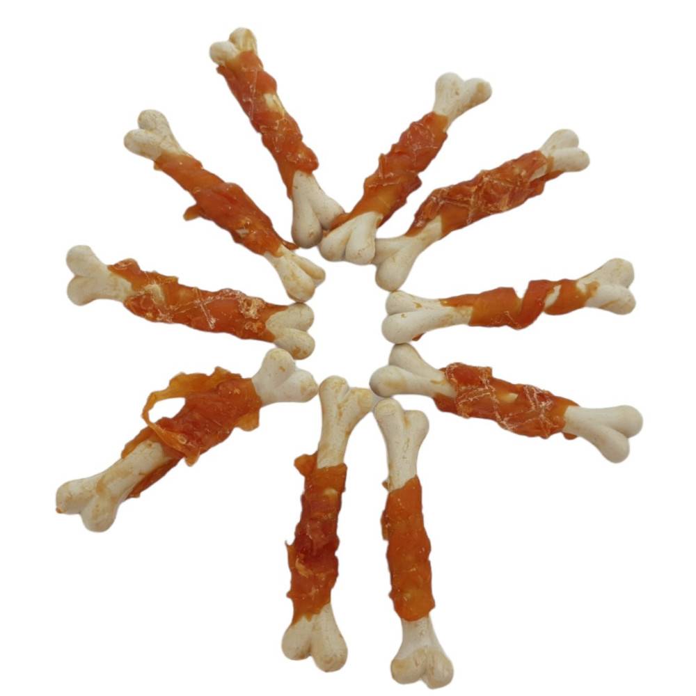 Friandises 10 os enveloppé de poulet , 90 g , pour chien - Imagen 3