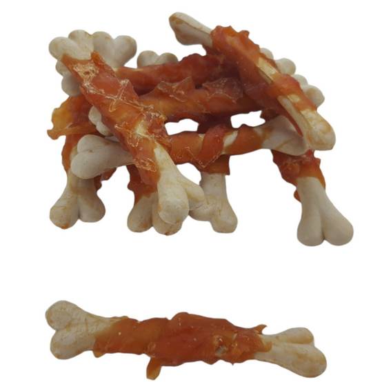 Animallparadise - Friandises 10 os enveloppé de poulet , 90 g , pour chien - Image 2