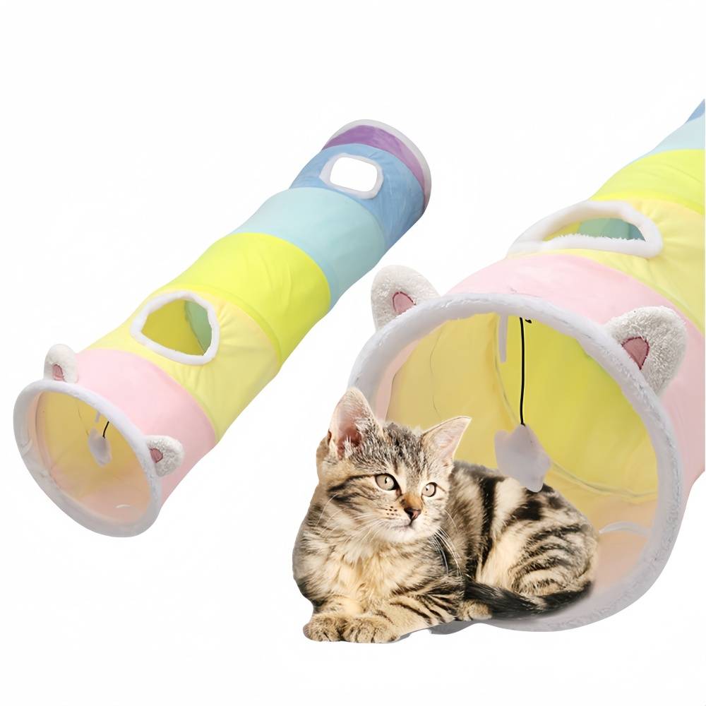 IntiMeg - Tunnel pliable pour chat avec oreilles de chat IntiMeg - Image 1