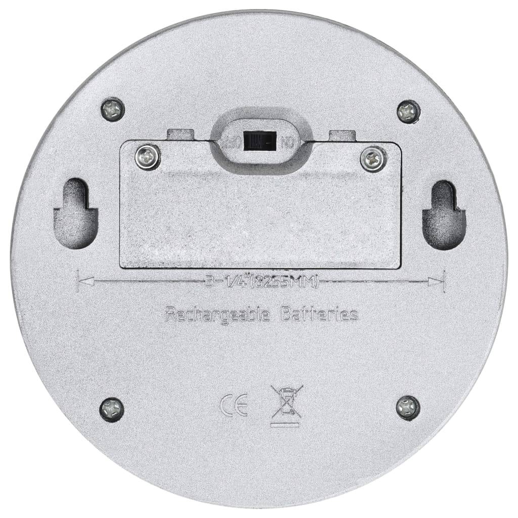 Lampe d'extérieur - Lampe de jardins solaires murales à LED 24 pcs Rond Argenté - Image 7