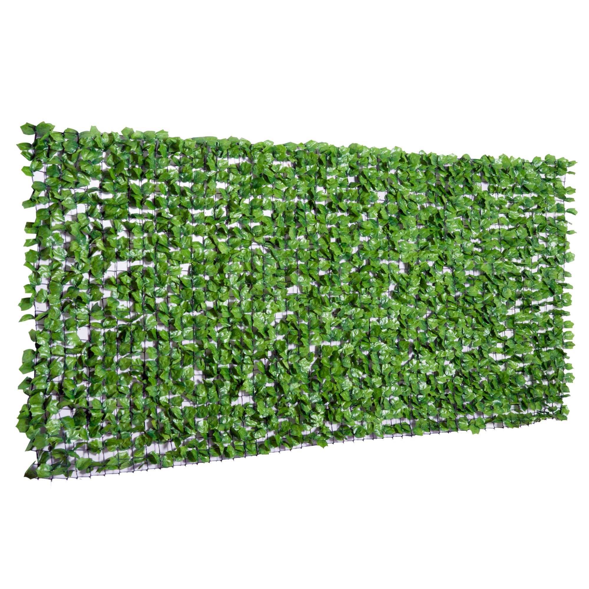 ComfortXL - Brise-vue haie artificielle PE 300 x 150 cm vert clair balcon terrasse occultation feuillage résistant UV - Image 2