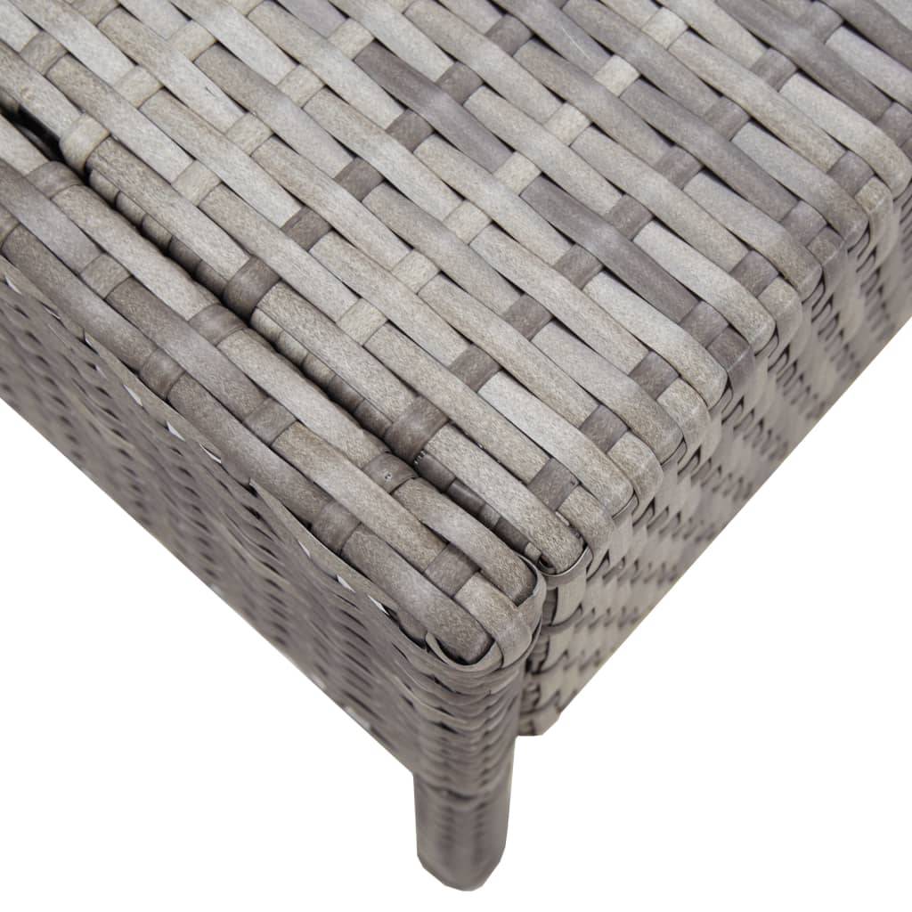 Vidaxl - Salon de jardin 5 pcs avec coussins résine tressée gris vidaXL 48946 - Imagen 7