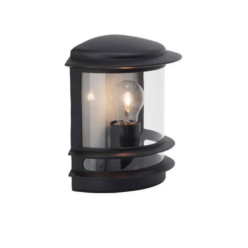 Brilliant - Applique Murale Exterieure Hollywood Noir Ampoule E27 Max 60 W - Brilliant - Image 1