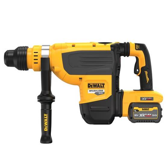 Perforateur SDS-Max XR Flexvolt 54V 13,3J - DEWALT - avec 2 batteries 54V 3Ah - chargeur - coffret - DCH735X2-QW - Image 4