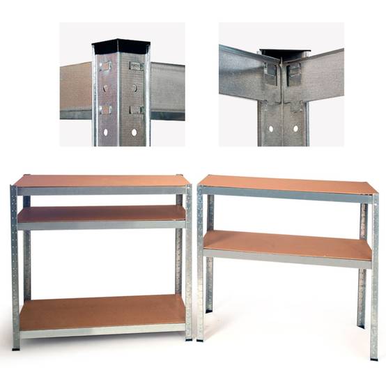 Etagère modulable charges lourdes en métal 5 plateaux - Image 8