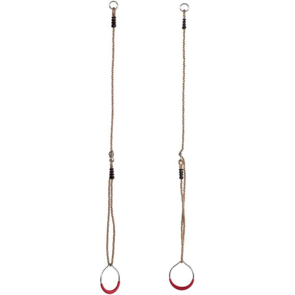 Kbt - Anneaux de gymnastique en métal avec corde (Lot de 2) Cordes en polypropylène - Imagen 4