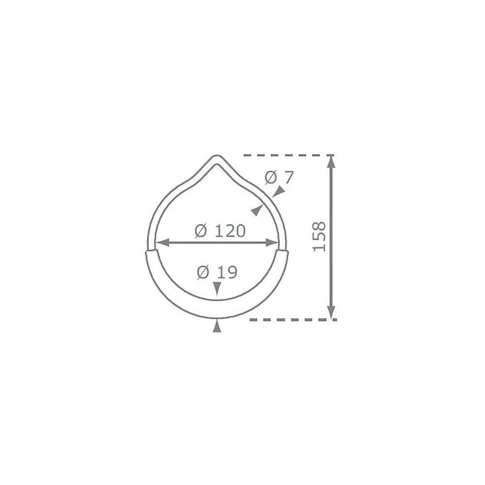Kbt - Anneaux de gymnastique en métal avec corde (Lot de 2) Cordes en polypropylène - Imagen 3