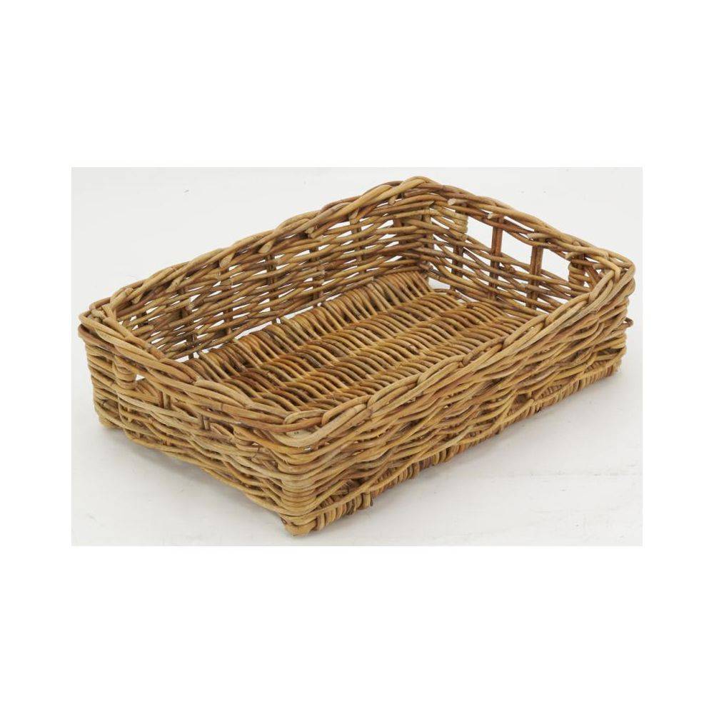Aubry Gaspard - Manne en poelet marron 40 x 28 x 10 cm - Imagen 4