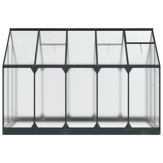 PANGIVO - Serre de jardin aluminium et acier anthracite 183.5 x 303.5 x 207 cm - PANGIVO - Image 5