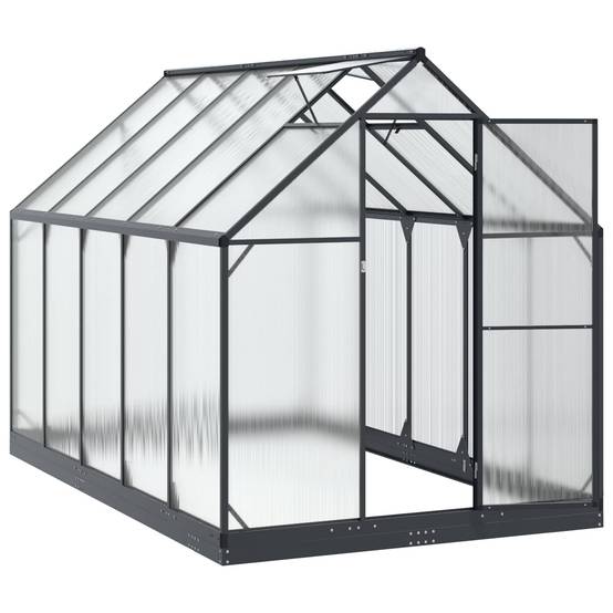 PANGIVO - Serre de jardin aluminium et acier anthracite 183.5 x 303.5 x 207 cm - PANGIVO - Image 3
