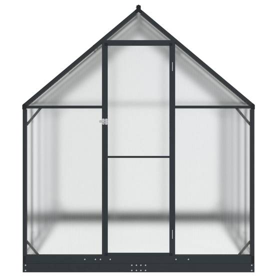 PANGIVO - Serre de jardin aluminium et acier anthracite 183.5 x 303.5 x 207 cm - PANGIVO - Image 4