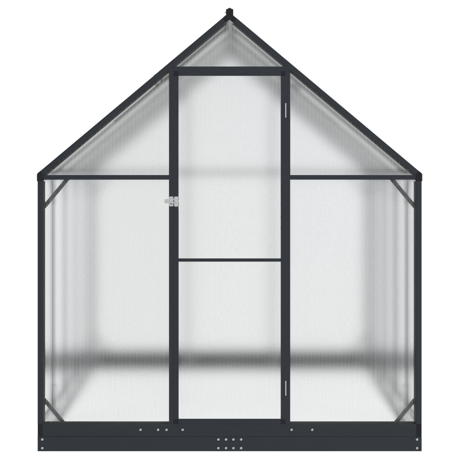 PANGIVO - Serre de jardin aluminium et acier anthracite 183.5 x 303.5 x 207 cm - PANGIVO - Image 4