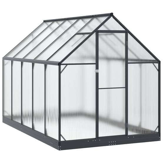 PANGIVO - Serre de jardin aluminium et acier anthracite 183.5 x 303.5 x 207 cm - PANGIVO - Image 2