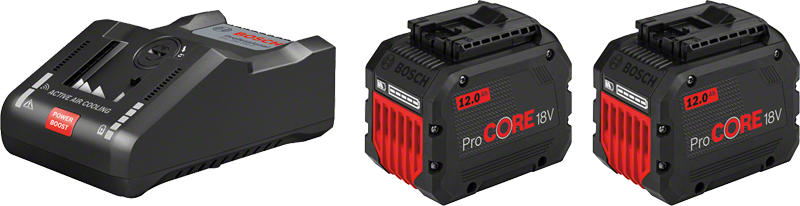 Bosch Professional - Kit 18V Procore BOSCH - 2 x batteries 18V 12.0Ah + chargeur GAL 1880 CV Pro - 1600A016GY - Imagen 1