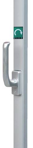 Crémone ISEO pompier poignée rotative, ALU satiné - 43002301