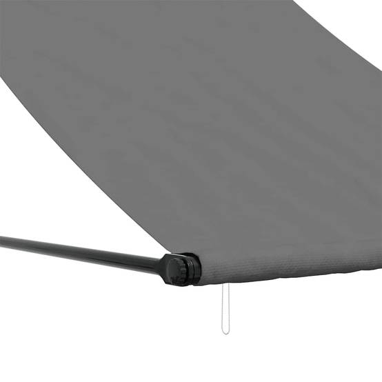 Store banne | Auvent rétractable anthracite 150x150 m tissu et acier Maison Chic - Image 7
