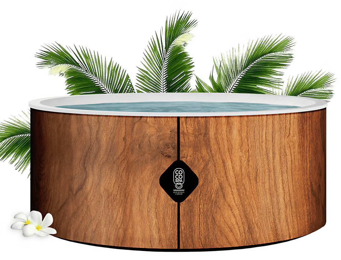 Coco Spa - Piscine hors sol gonflable imitation bois 180cm