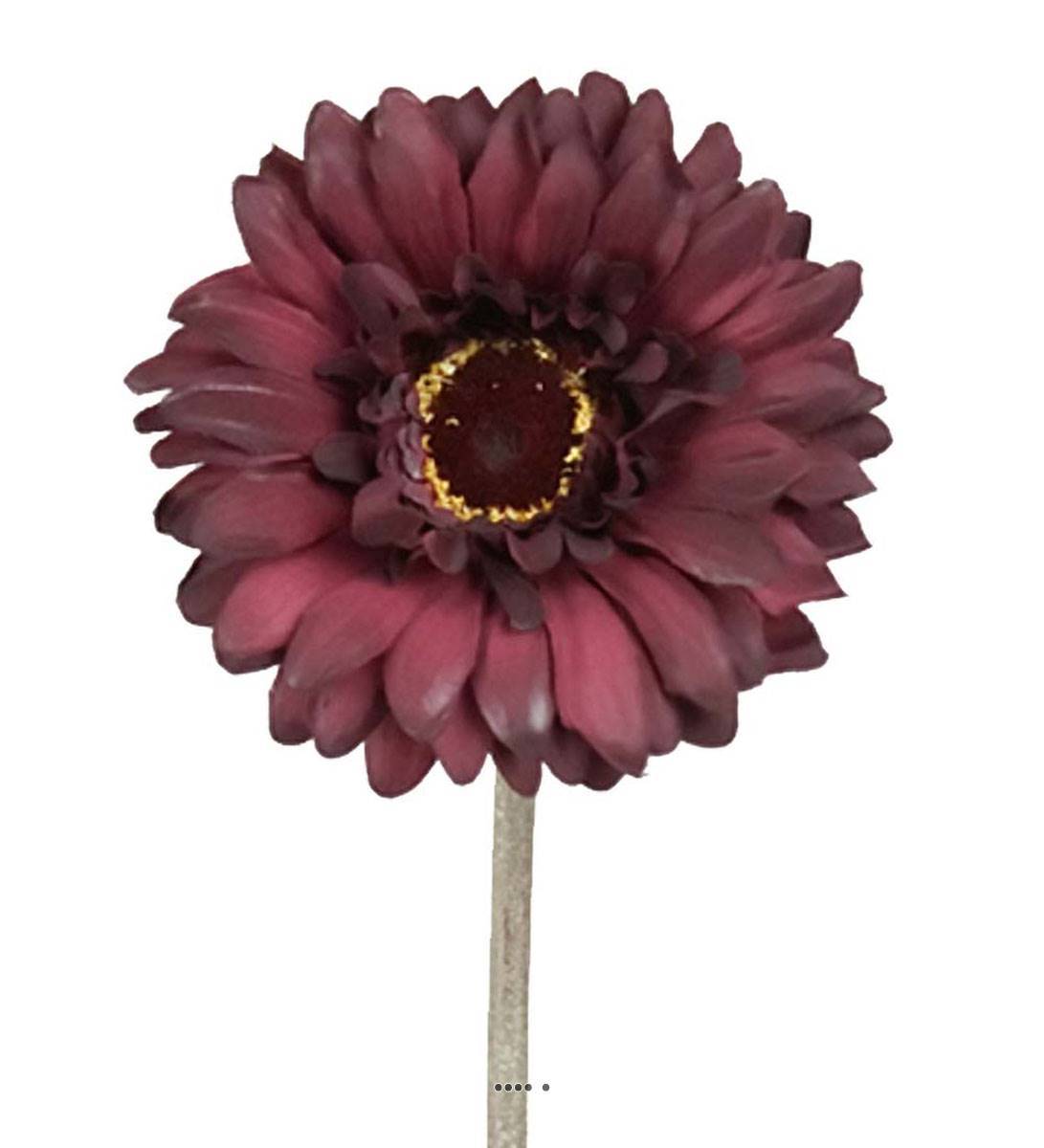 Artificielles - Gerbera artificiel H 55 cm D 10 cm superbe tête tissu Mauve violet - couleur: Mauve violet - Imagen 1