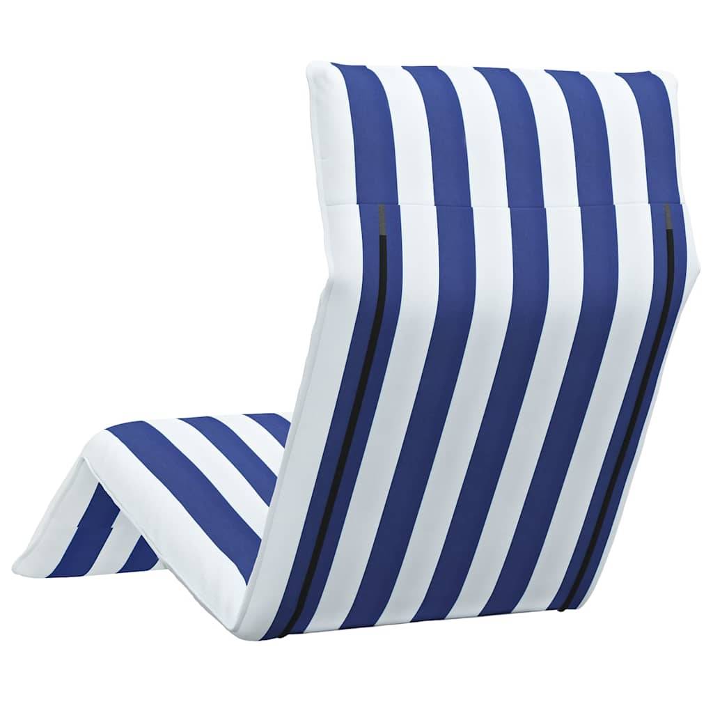 Vidaxl - Transat pliant bleu et blanc 175 x 54 x 8,5 cm tissu Oxford vidaXL 4019761 - Image 6