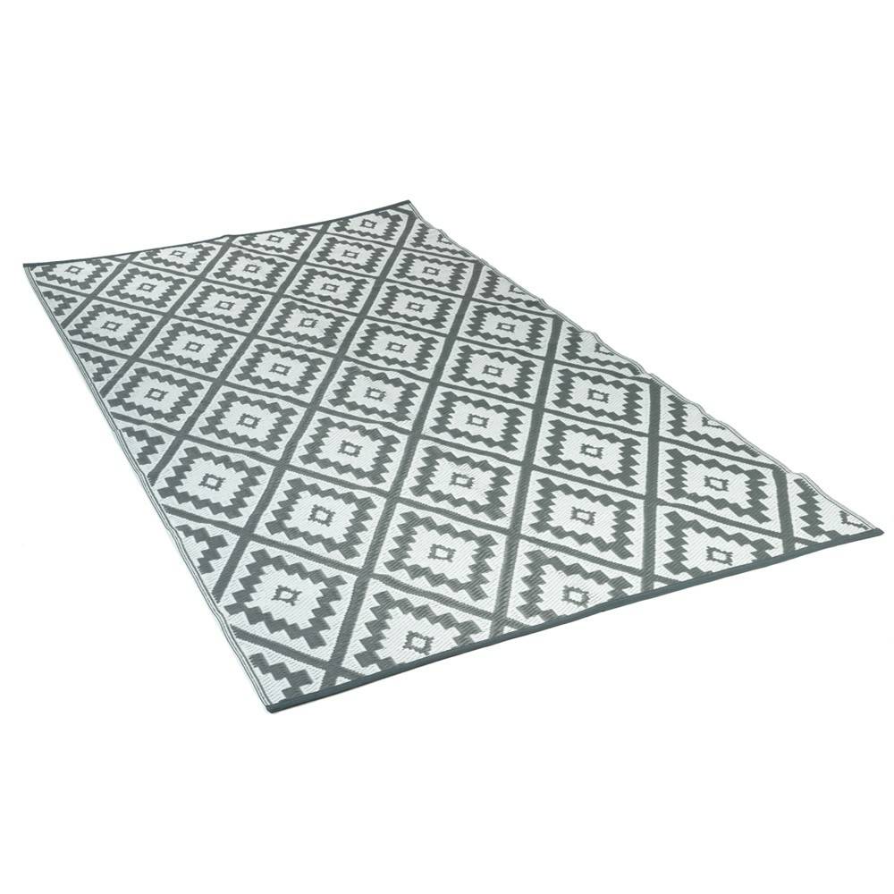 Terre Jardin - Tapis extérieur rectangulaire réversible 270 x 370 Gris - Imagen 1