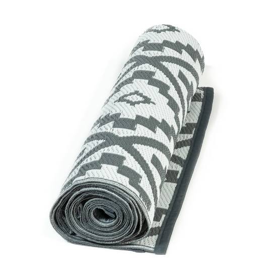 Terre Jardin - Tapis extérieur rectangulaire réversible 270 x 370 Gris - Imagen 2