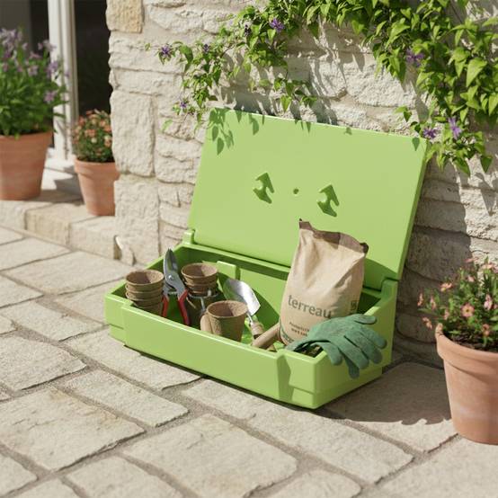 Coffre de jardin 50l-plast'up rotomoulage - Imagen 4