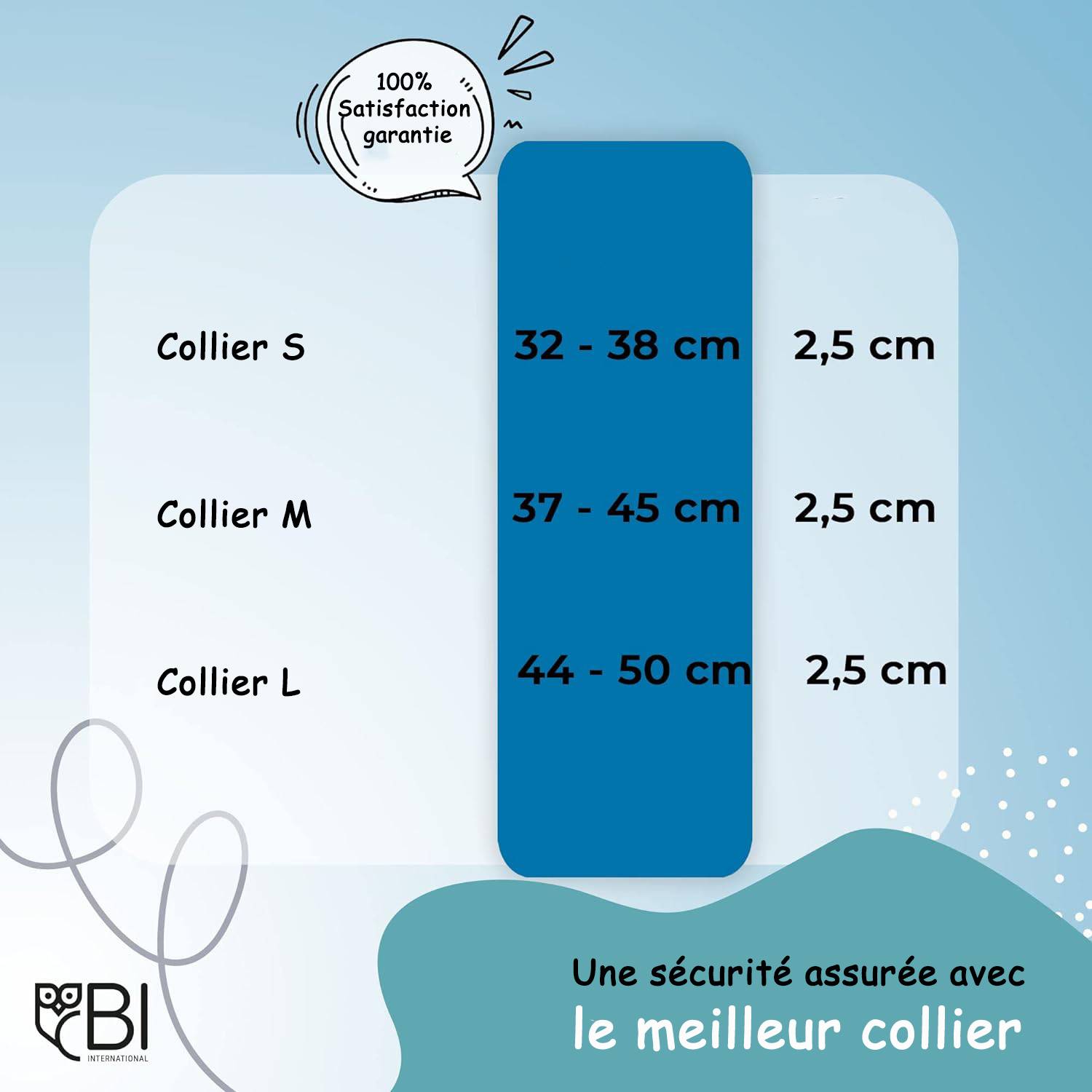 Bi International - Collier Lumineux pour Chien - Rechargeable par USB - Nylon renforcé - Haute Qualité, Stabilité & Sécurité (noir, S) - BI International - Imagen 7